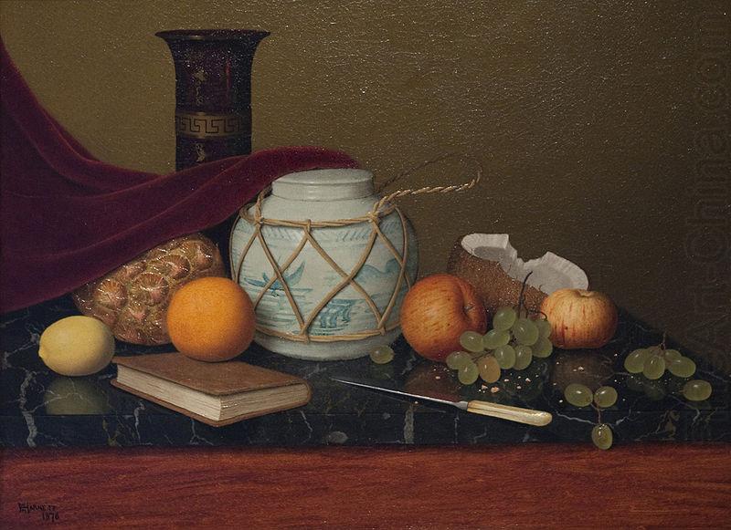 Still Life with Ginger Jar, William Harnett